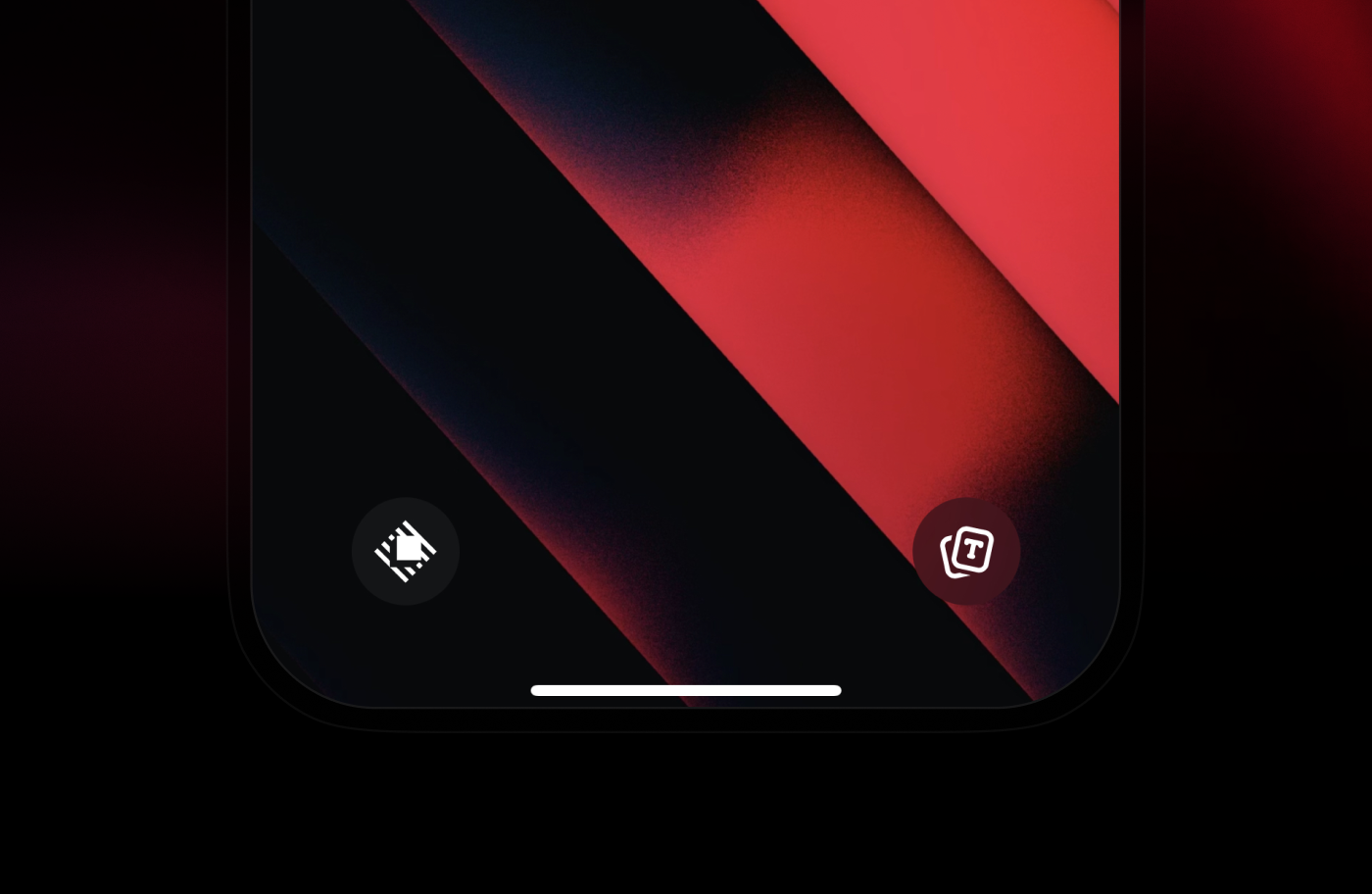 Raycast controls on iOS lock screen and Control Center